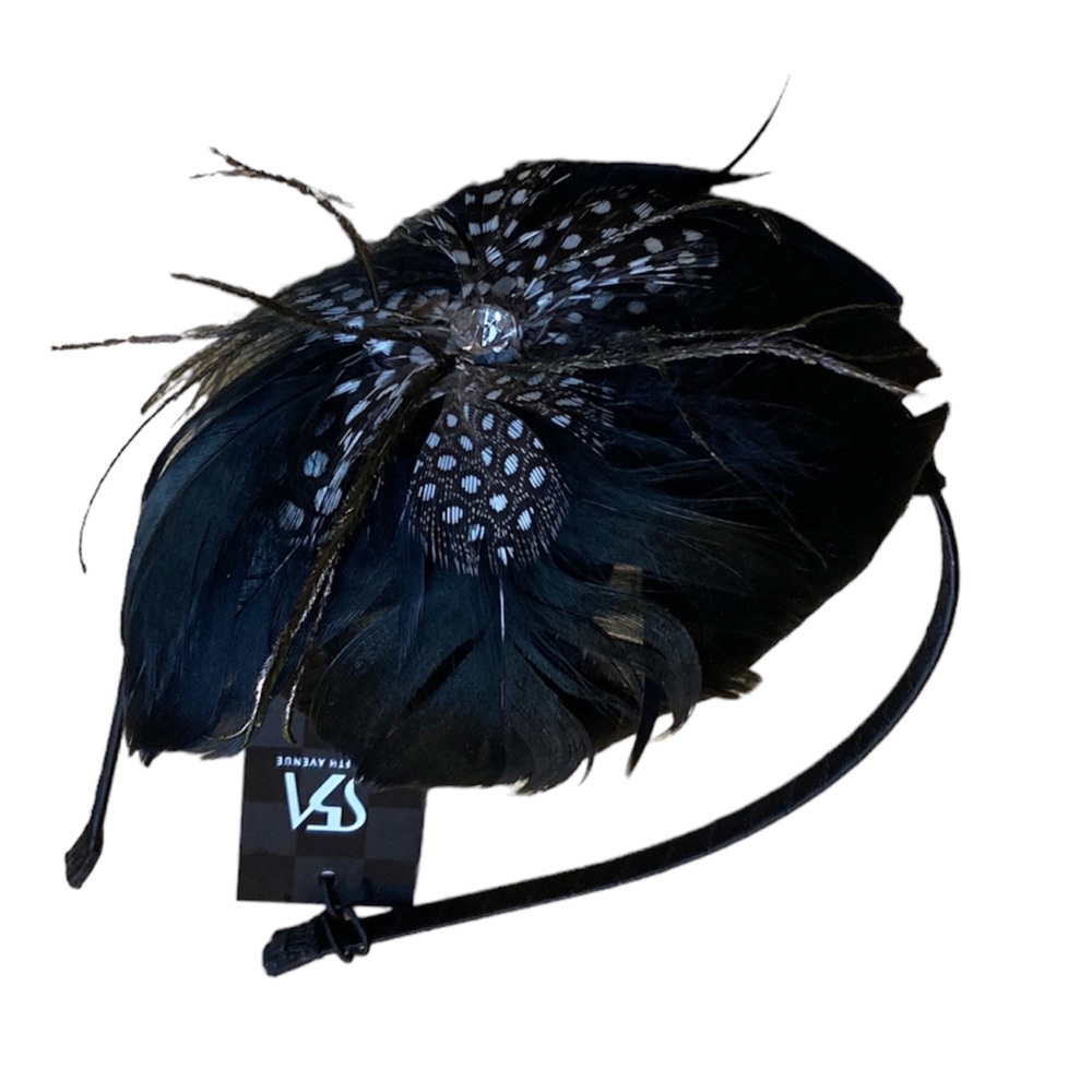 Saks Fifth Avenue feathered headband